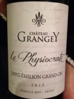 Château Grangey Le Physiocrate Saint-Émilion Grand Cru