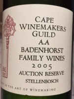 Badenhorst Cape Winemakers Guild Auction Reserve Red