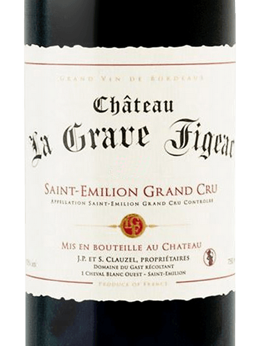 Château La Grave Figeac Saint-Émilion Grand Cru | Vivino English
