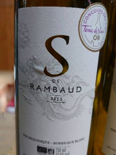 Château Rambaud S de Rambaud Bordeaux | Vivino English