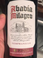 Isidro Milagro Abadia Milagro Tempranillo