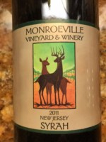 Monroeville Vineyard & Winery Syrah