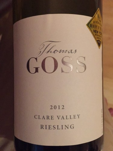 Thomas Goss Clare Valley Riesling | Vivino 日本語