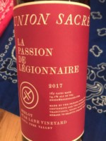 Union Sacré La Passion de Légionnaire Star Lane Vineyard Merlot
