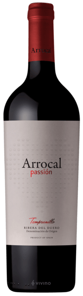 Vinho Bodegas Arrocal Tinto Seco Espanha Ribera Del Duero Tempranillo 2018 750ml