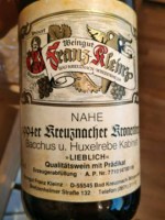 Günther Schlink Kreuznacher Galgenberg Bacchus Spätlese