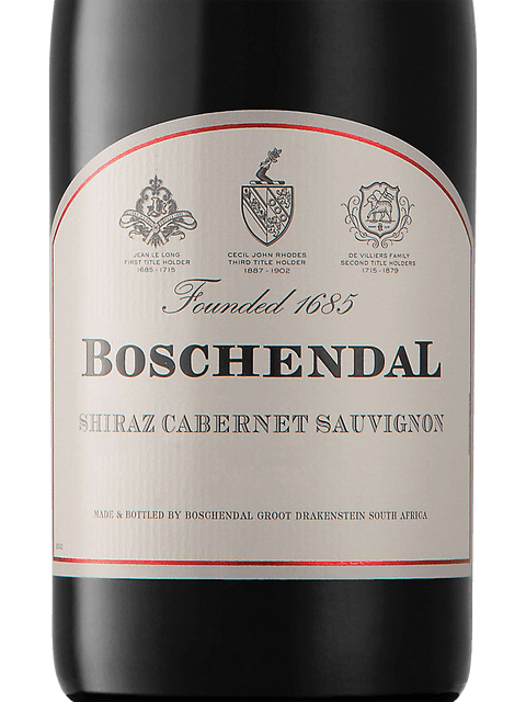 Boschendal Shiraz Cabernet Sauvignon (1685 Series) Vivino English
