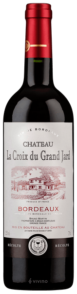 Château la Croix du Grand Jard Bordeaux | Vivino 日本語