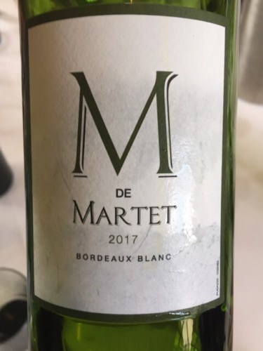 2017 Château Martet M de Martet Bordeaux Blanc | Vivino English
