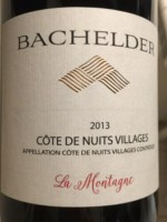 Bachelder Côte de Nuits Villages 'La Montagne'