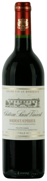 Chateau Saint-Vincent Bordeaux Supérieur | Vivino Español