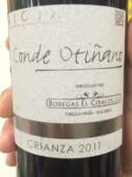 Bodegas El Cidacos Conde Otiñano Rioja Crianza