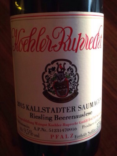 Koehler-Ruprecht Scheurebe Beerenauslese Kallstadter Steinacker