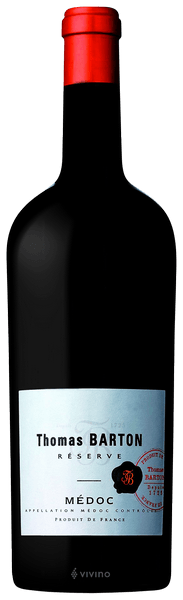 Vinho Thomas Barton Tinto Seco França Médoc Réserve Cabernet Sauvignon, Merlot 2020 750ml