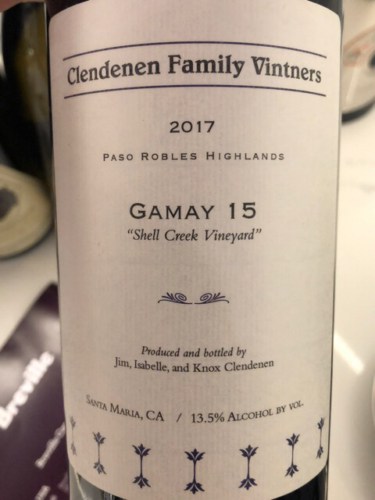 Shell Creek Vineyard Gamay 15