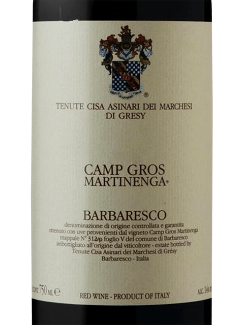 Marchesi di Gresy Barbaresco Camp Gros Martinenga Riserva