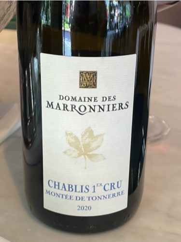 Domaine des Marronniers Chablis 1er Cru 'Montee de Tonnerre' | Vivino US