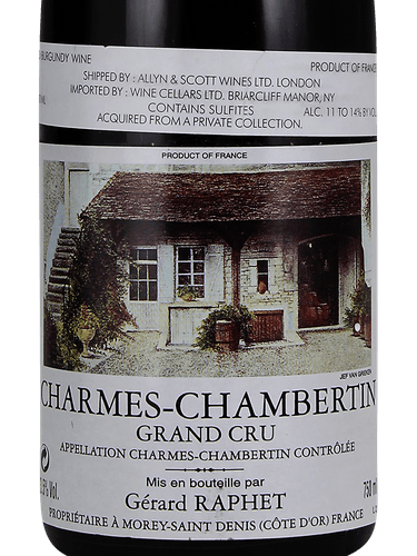 Gérard Raphet Charmes-Chambertin Grand Cru | Vivino English