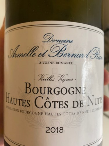 Bernard Rion Bourgogne Hautes Côtes Domaine Armelle et Bernard Rion Vieilles Vignes Bourgogne Hautes