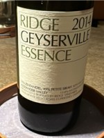 Ridge Vineyards Geyserville Essence
