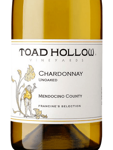 Toad Hollow Chardonnay Unoaked Francines Selection Vivino English