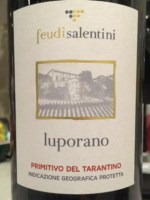 Feudi Salentini Luporano Primitivo del Tarantino