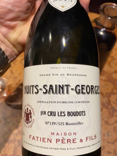 Fatien Pere & Fils Nuits-Saint-Georges 1er Cru 'Les Boudots' | Vivino ...