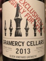 Gramercy Cellars Olsen Vineyard Grenache