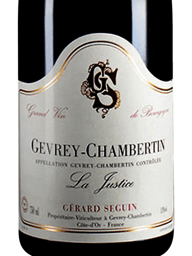 ワイン Gerard Seguin Gevrey Chambertin 2015 Gérard Seguin Gevrey-Chambertin 'La Justice' | Vivino English