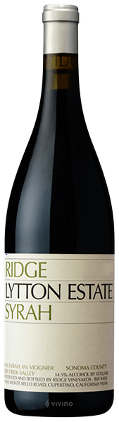 Ridge Vineyards Lytton Estate Syrah