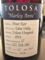 Tolosa Marley Anne Pinot Noir