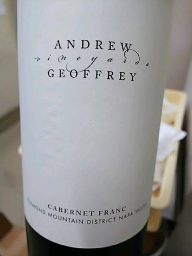 Andrew Geoffrey Vineyards Cabernet Franc | Vivino English