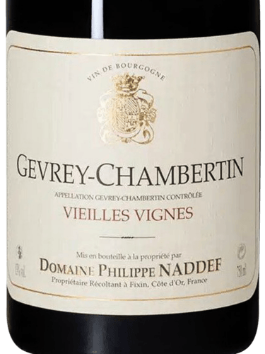 ワイン A32 DOMAINE PHILIPPE NADDEF GEVREY CHAMB Domaine Philippe Naddef Vieilles Vignes Gevrey-Chambertin