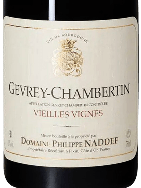 ワイン A32 DOMAINE PHILIPPE NADDEF GEVREY CHAMB Domaine Philippe Naddef Vieilles Vignes Gevrey-Chambertin