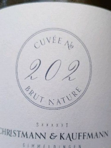 Sektgut Christmann & Kauffmann Cuvée No. 202 Brut Nature | Vivino US