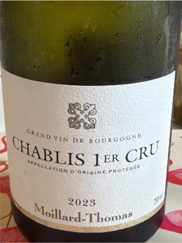 Thomas Moillard Chablis 1er Cru | Vivino 日本語