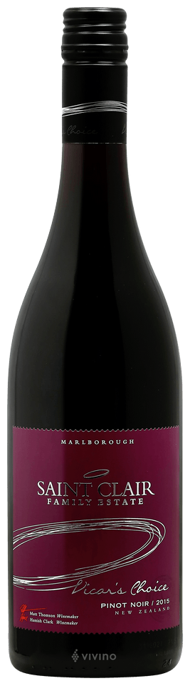 Saint Clair Family Estate Vicar's Choice Pinot Noir Vivino English
