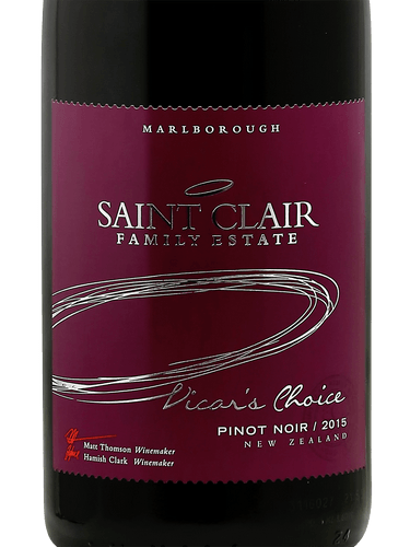 Saint Clair Family Estate Vicar's Choice Pinot Noir | Vivino English