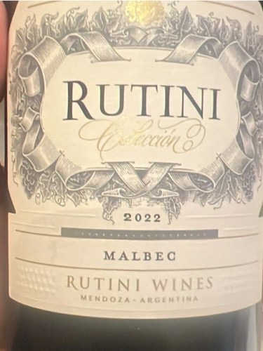 Rutini Wines コレクション マルベック 2023 専用ボックス付 Rutini Colección Malbec | Vivino Português (Brasil)