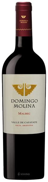 Vinho Domingo Molina Tinto Seco Argentina Malbec 750ml