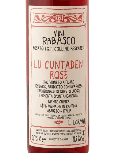 Rabasco Lu Cuntaden Rosé | Vivino English