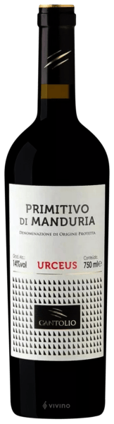 Vinho Cantolio Tinto Seco Itália Urceus Primitivo 750ml