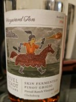 Kivelstadt Cellars Wayward Son Pintail Ranch Vineyard Skin Fermented Pinot Grigio
