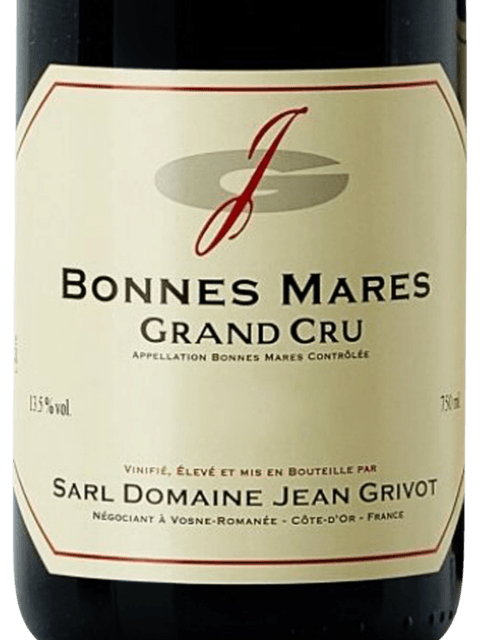 空瓶　BONNES MARES Domaine Jean Grivot Bonnes-Mares Grand Cru | Vivino 日本語