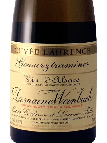 Clos des Capucins Gewürztraminer Alsace Cuvée Laurence