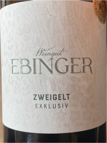 Ebinger Zweigelt Exklusiv | Vivino US
