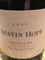 Austin Hope Hope Family Vineyard Grenache