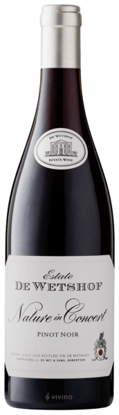 赤ワイン デ ウェホフ ネイチャー イン コンサート ピノ ノワール 2017 750ml 南アフリカ 辛口 ウェホフ ウェツォフ 浜運 誰でもP10倍 お買い物マラソン中デ ウェホフ ネイチャー イン コンサートピノ ノワール [2022] 750ml南アフリカ 辛口 ウェホフ  ウェツォフ 赤ワイン 浜運A 手土産 お祝い ギフト お歳暮 御歳暮 | ワイン＆ワインセラー　セラー専科