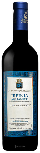 Salvatore Molettieri Cinque Querce Aglianico Irpinia