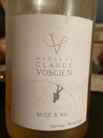 Domaine Claude Vosgien Mise à Nu Rosé